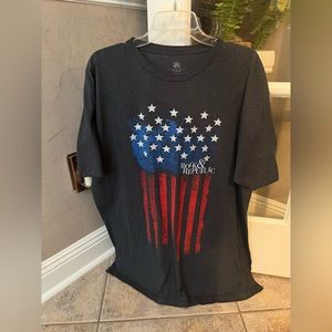 Rock & Republic Mens Iconic T-Shirt Sz XXL American Flag Tee Graphic